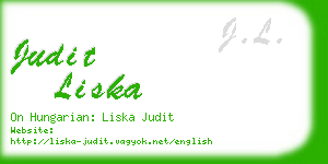 judit liska business card